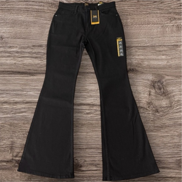 Lee Women's Classic Black Wide Leg Jeans - Picture 1 of 6